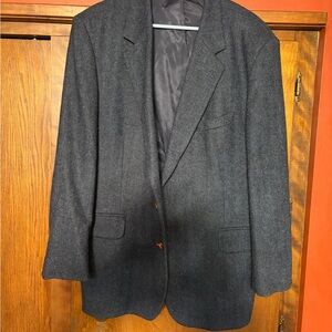 Boston Traders Dark Charcoal Herringbone Sport Coat